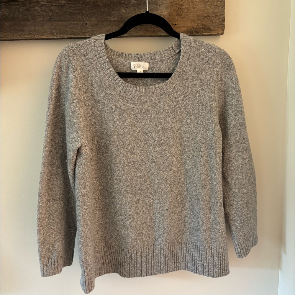 Market & Spruce Heathered Knit Top